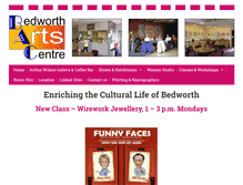 Tablet Screenshot of bedwortharts.org.uk